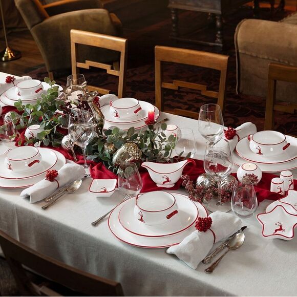 Ruby Red Deer Gourmet Breakfast Plate 8 5/8” Gmundner Keramik NWT - Picture 9 of 9